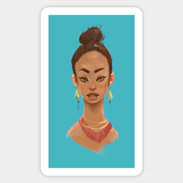 Beauty woman Sticker by RamonMascaros